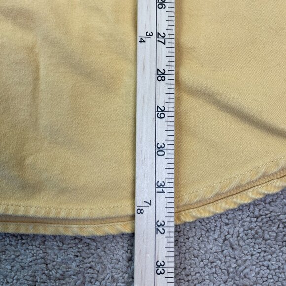 Duluth Trading Shacket Mens XL Yellow Button Jacket Shirt Thick Heavy Flannel - Picture 4 of 6